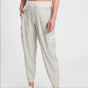 Athleta venture printed pant jogger drawstring pants size 6